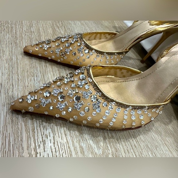 René Caovilla Cinderella Heels w crystal-embellished slingback heels - Picture 8 of 16